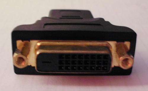 dvi-single female to hdmi male adapter!