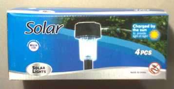 Solar light lanterns 4 pieces.