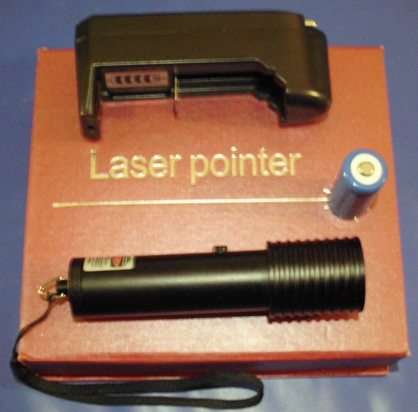 Lazerpointer green 200mn rechargable