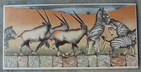 Animals ceramic tile