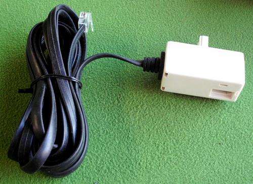 Telephone adapter cable RJ11 to adsl/modem
