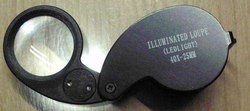 Loupe with led light 40x25mm