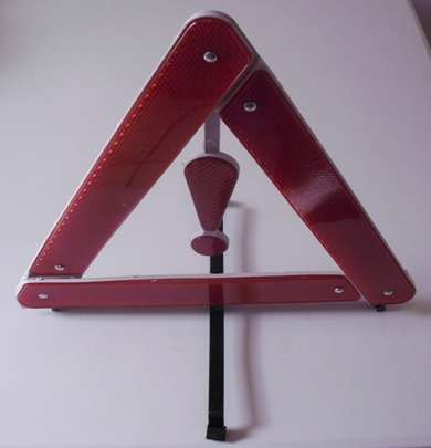Hazard triangles reflective foldable.