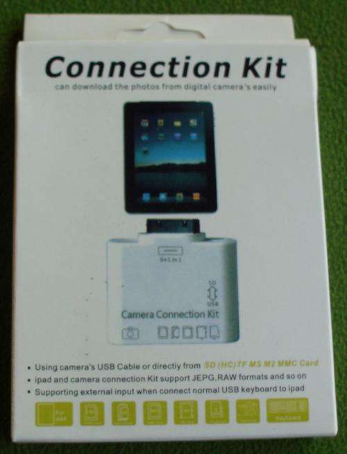Ipad camera connection kit.