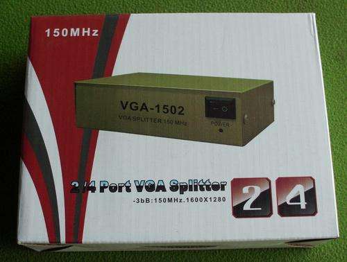 Vga splitter box 2 port amplified.