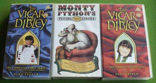 Vhs tapes -  Monty Python /The Vicar of Dibley x 2