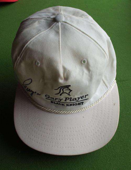 Cap collectors item signed by Gary Player.