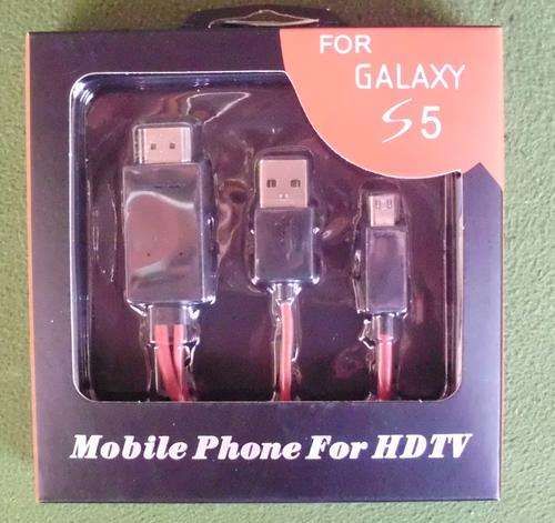 MHL media adapter cable for Galaxy S3/4/5
