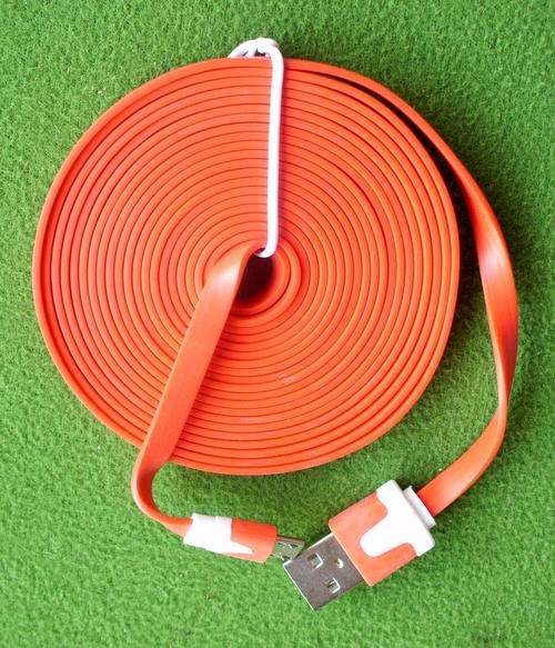 Cable usb/micro usb orange 3m length.