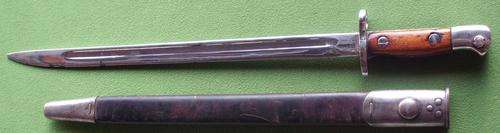 Antique Wilkinson bayonet and scabbard.