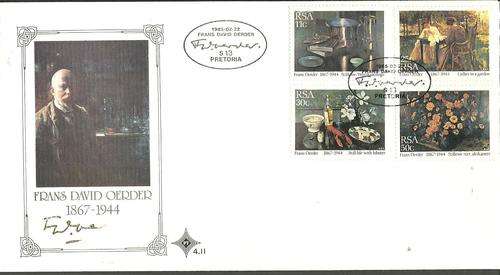 Stamps commemorative issue Frans Oerder