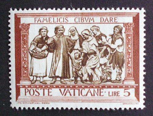 Stamp Vatican City 1958 Italy.