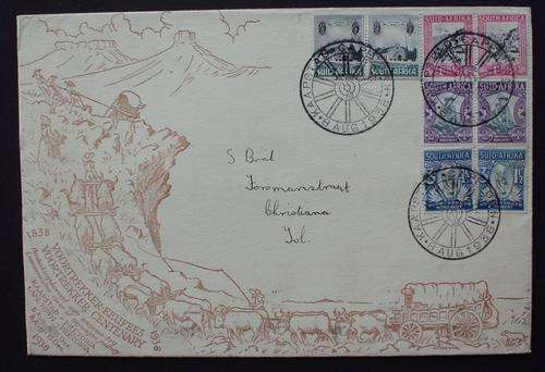 Stamps - FDC -  1938 Voortrekker Centenary