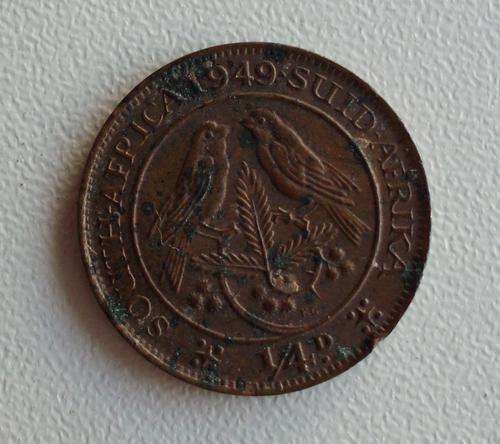 Farthing - SA Union - 1949 - circulated