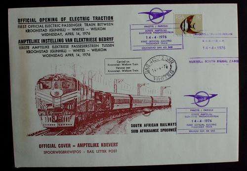 FDC Official Opening Electric Traction 1976 mint 2