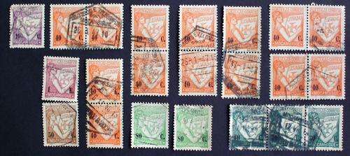 Stamps Portugal with Mocambique overprint used.