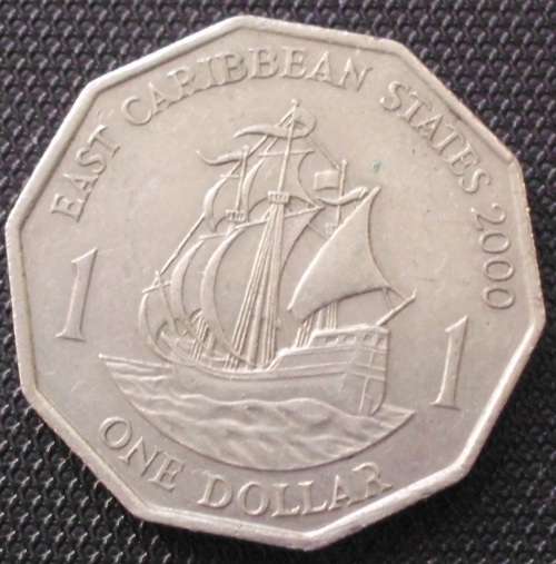 Coin - East Carribean States 2000 - 1 Dollar