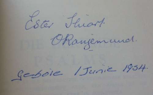 Bible - Die Berymde Psalms En Gesange x 2 - Vintage