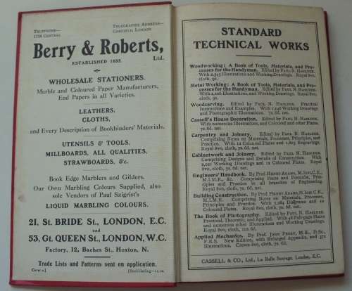 Book - Bookbinding - 1907 - rare