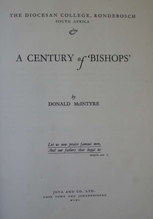 Book - A Century Of Bishops - Limited Edition - Signed