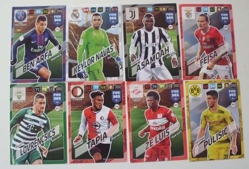FIFA 365 Soccer Cards x 8 - Various