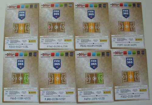 FIFA 365 Soccer Cards x 8 - Various