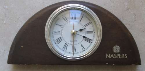 Clock - Wooden - Naspers - Vintage