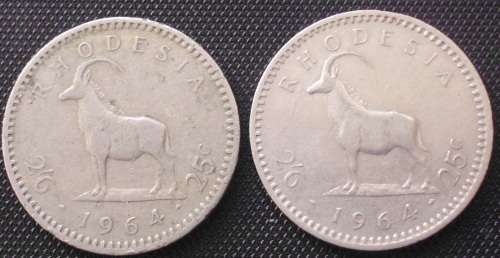 Coin - Rhodesia - 1964 - 25c