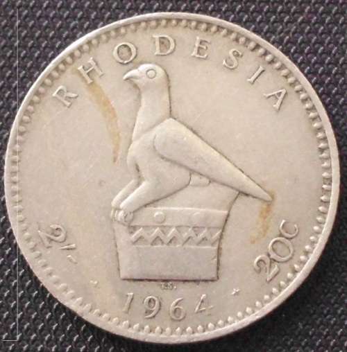 Coin - Rhodesia - 1964 - 20c - VF