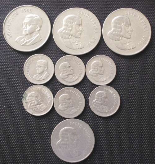 Coin - RSA - Various 1965-69
