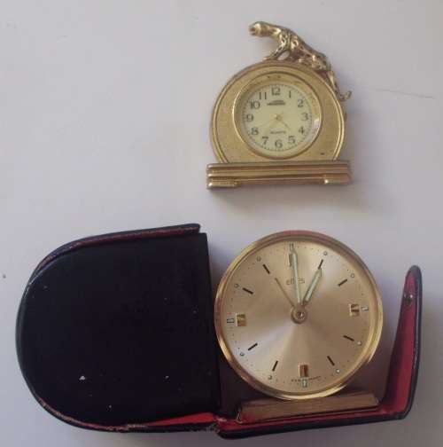 Travel Clocks - Small x 2 - untested