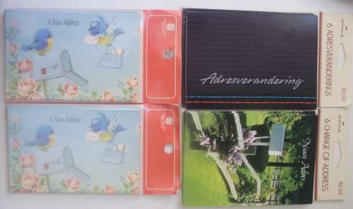 Change Of Address Cards - Various
