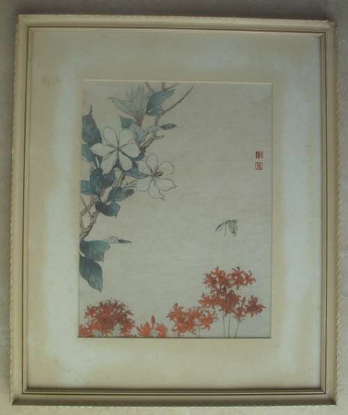 Painting - Chinese - On Paper - Framed - Vintage