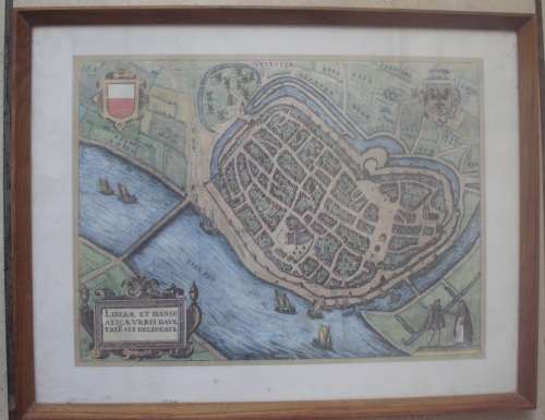 Print - Liberae et Hanseaticae Urbis Davetriesis Delineati - Vintage