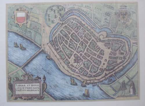 Print - Liberae et Hanseaticae Urbis Davetriesis Delineati - Vintage