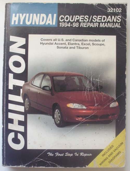 Book - Car Manual - Hyundai Coupes/Sedans