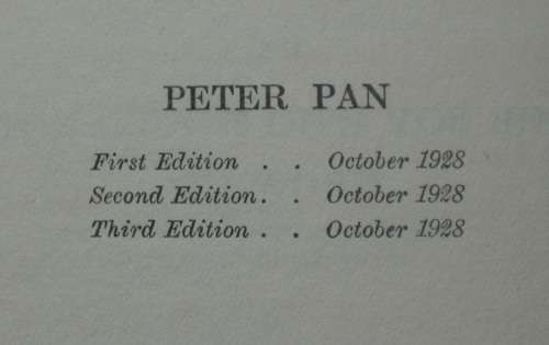 Book - Peter Pan - The Plays Of J.M.Barrie 1928