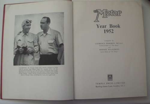 Book - The Motor Year Book Of 1952