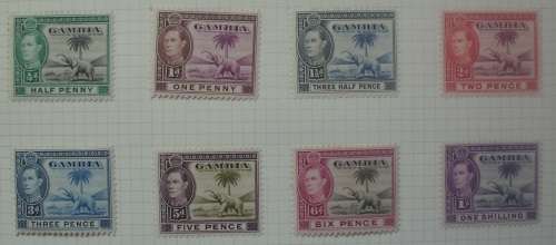 Stamp - Gambia x 6 - 1938 - MH