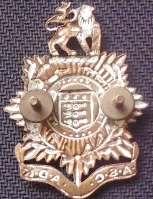 SANDF Beret Badge - ADK/ASC - Brass