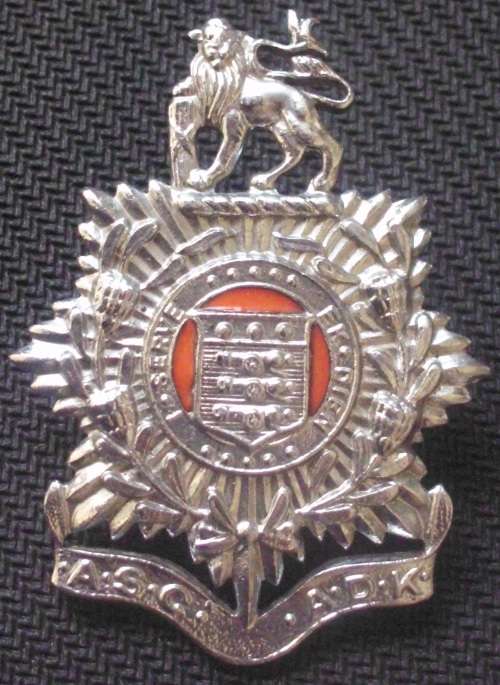 SANDF Beret Badge - ADK/ASC - Chrome