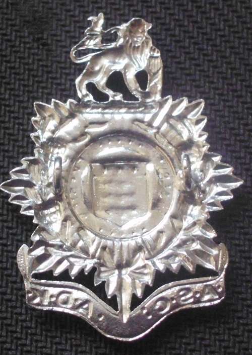 SANDF Beret Badge - ADK/ASC - Chrome
