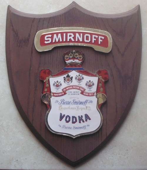Bar Signs x 2 Vintage - Smirnoff/J&B - used