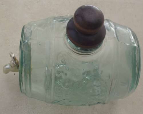 Bar Accessories - Glass Vat/Barrels for Display x 2