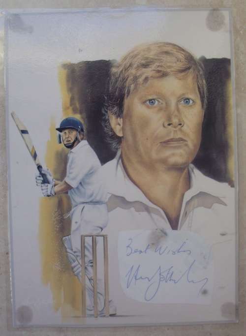 Autograph x 7 - Cricket - Eric Symons, Alan Kourie, etc