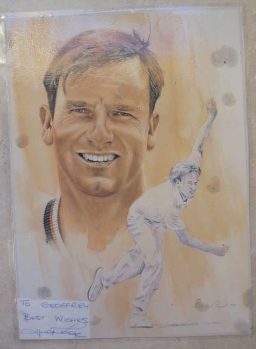 Autograph x 7 - Cricket - Eric Symons, Alan Kourie, etc