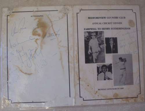 Autograph x 7 - Cricket - Eric Symons, Alan Kourie, etc