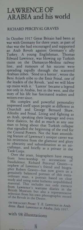 Book - Lawrence Of Arabia And His world - 1976 - 1st ed
