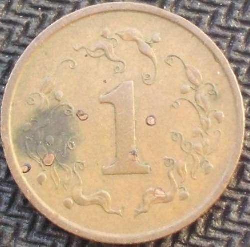 Coin - Zimbabwe 1 Cent 1980 - VF - Rare