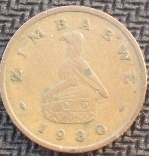 Coin - Zimbabwe 1 Cent 1980 - VF - Rare